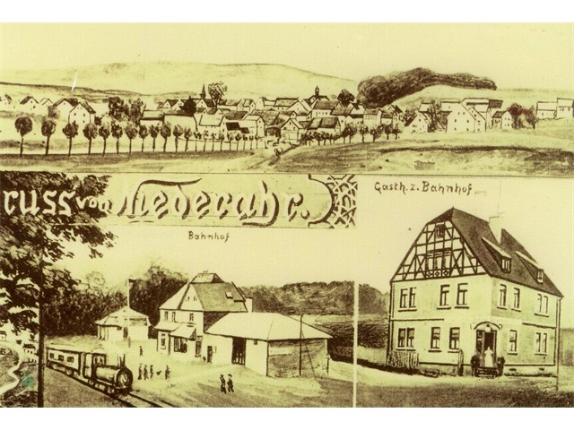 Bahnhof und Niederahr Süd 1910