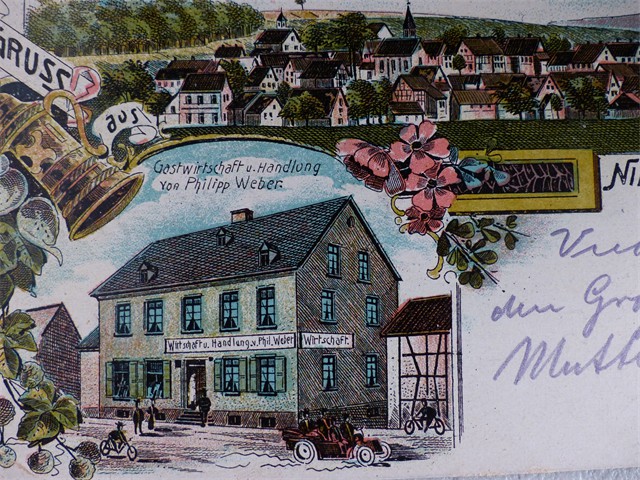 Niederahr und Gasthaus Philipp Weber 1913